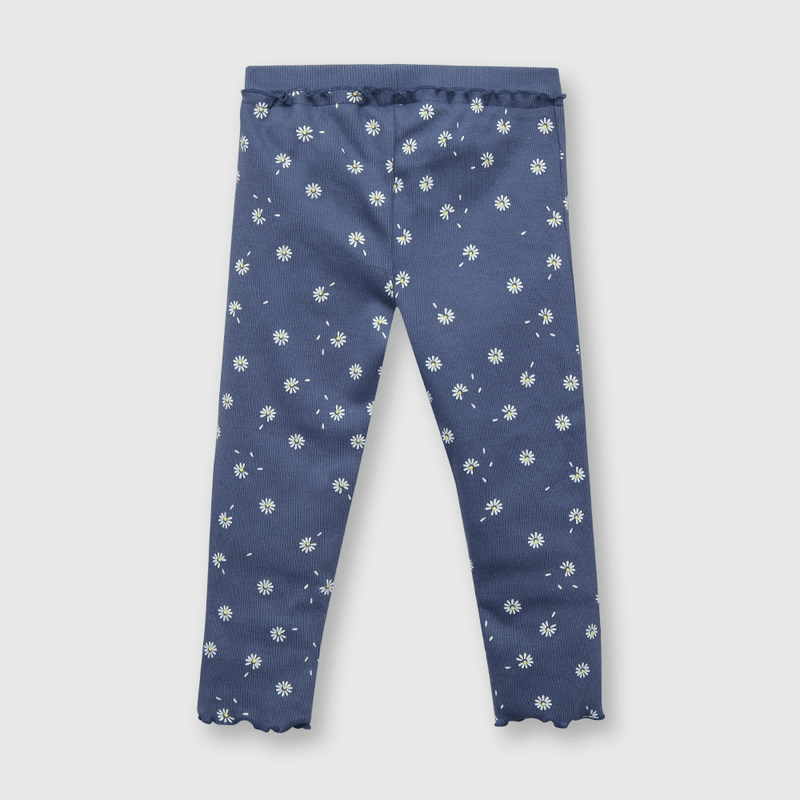 Pata de bebé niña estampada azul (3 a 36 meses)