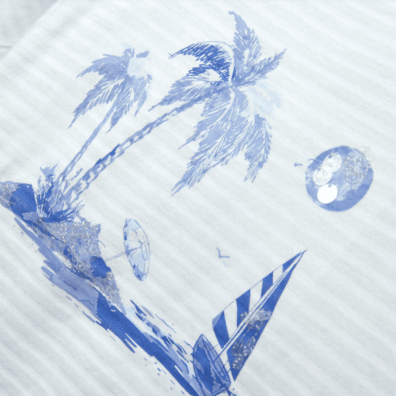 Polera de niña beach blanca (2 a 12 años)
