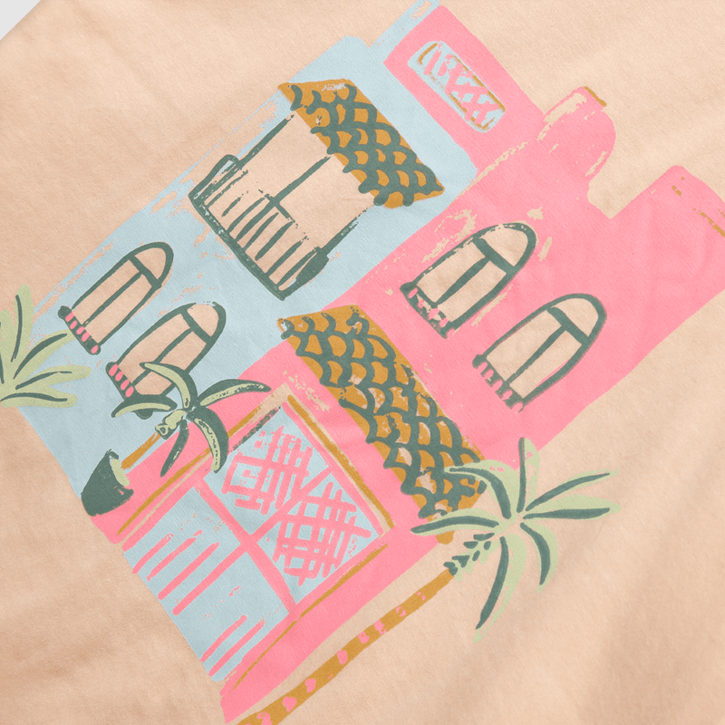 Polera de niña casas damasco (2 a 12 años)