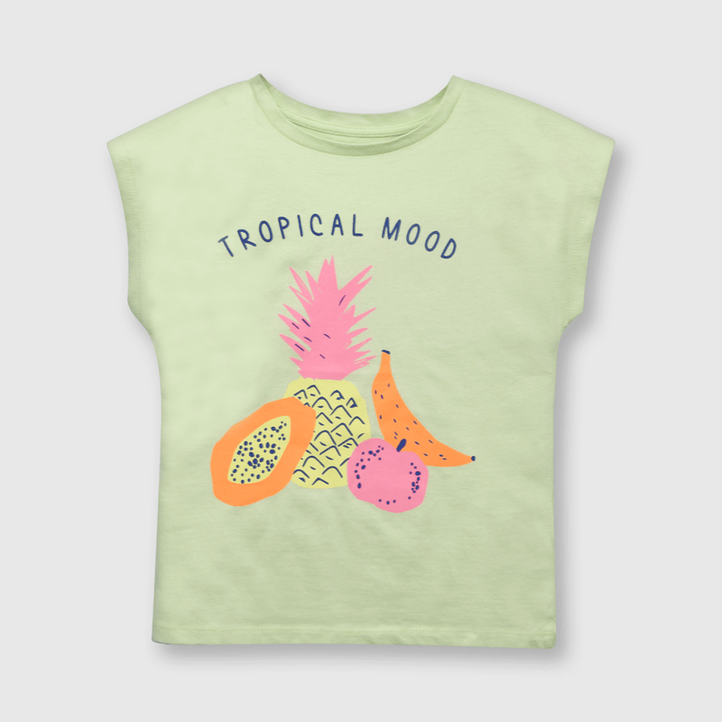 Polera de niña frutas lima (2 a 12 años)