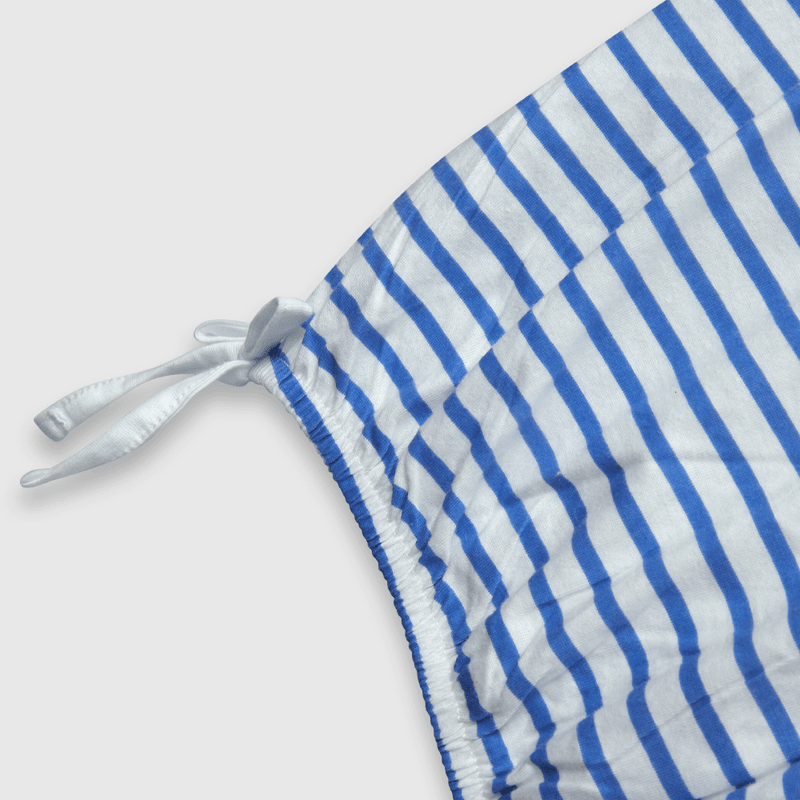 Polera de niña listada azul (2 a 12 años)