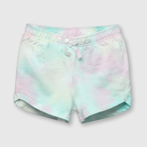Short de bebe niña tie dyed rosado (3 a 36 meses)
