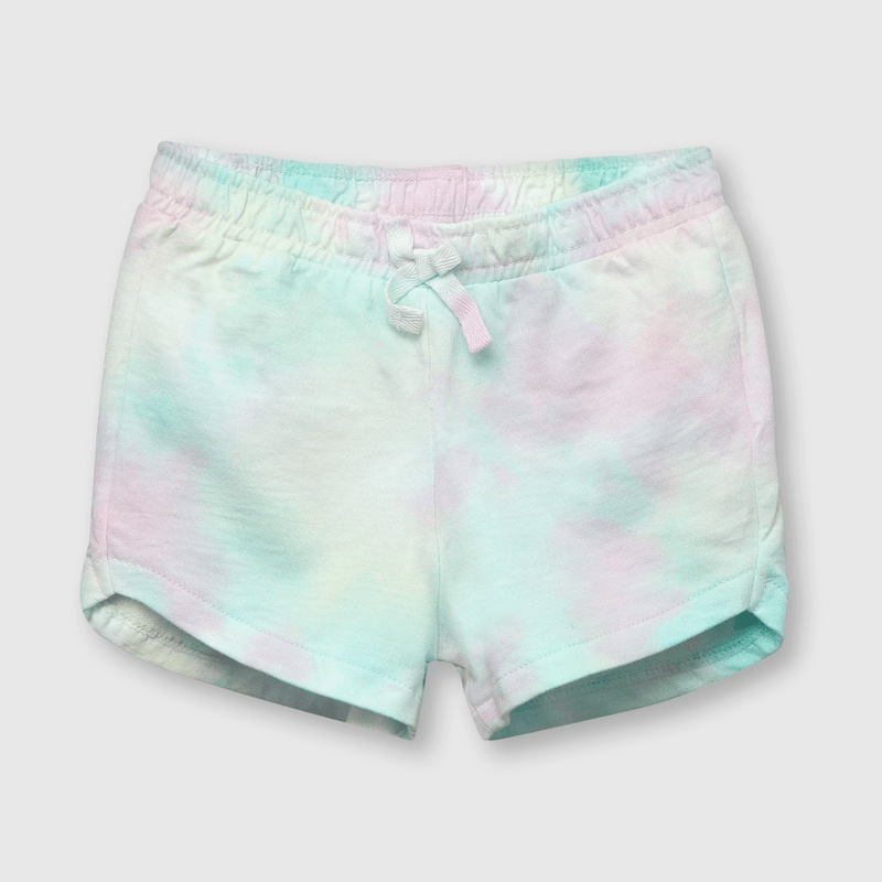 Short de bebe niña tie dyed rosado (3 a 36 meses)