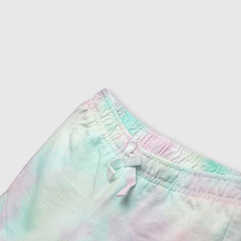 Short de bebe niña tie dyed rosado (3 a 36 meses)