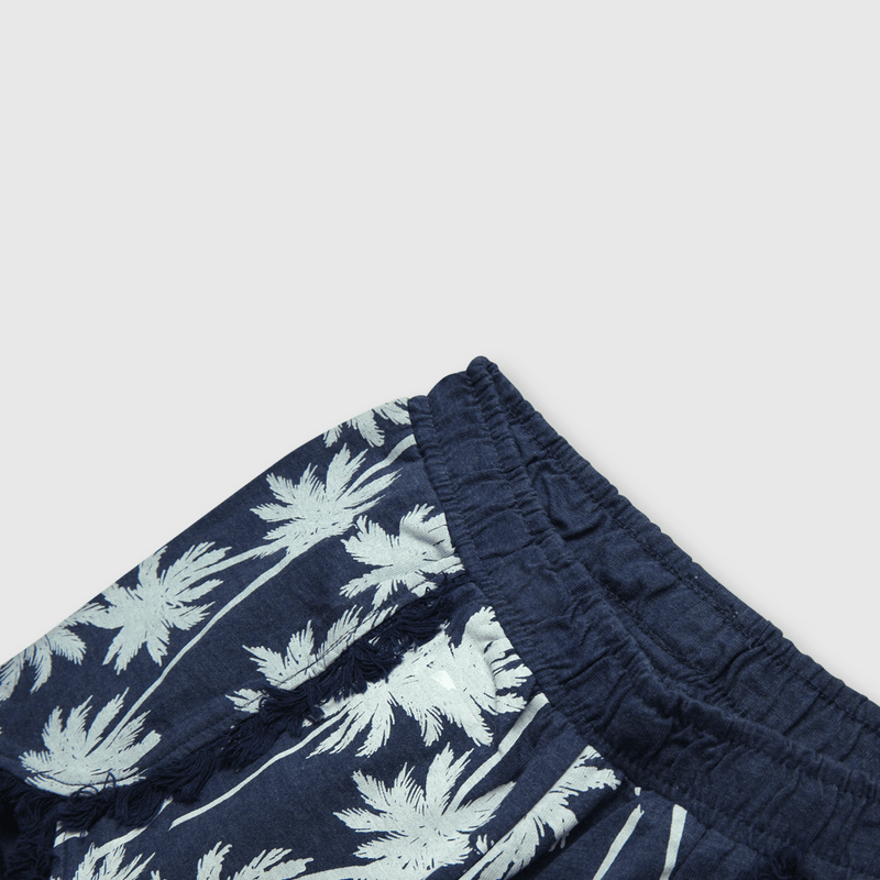Short de niña estamado de punto azul (2 a 12 años)