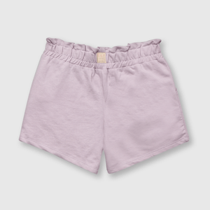 Short de niña recogido de punto lila (2 a 12 años)