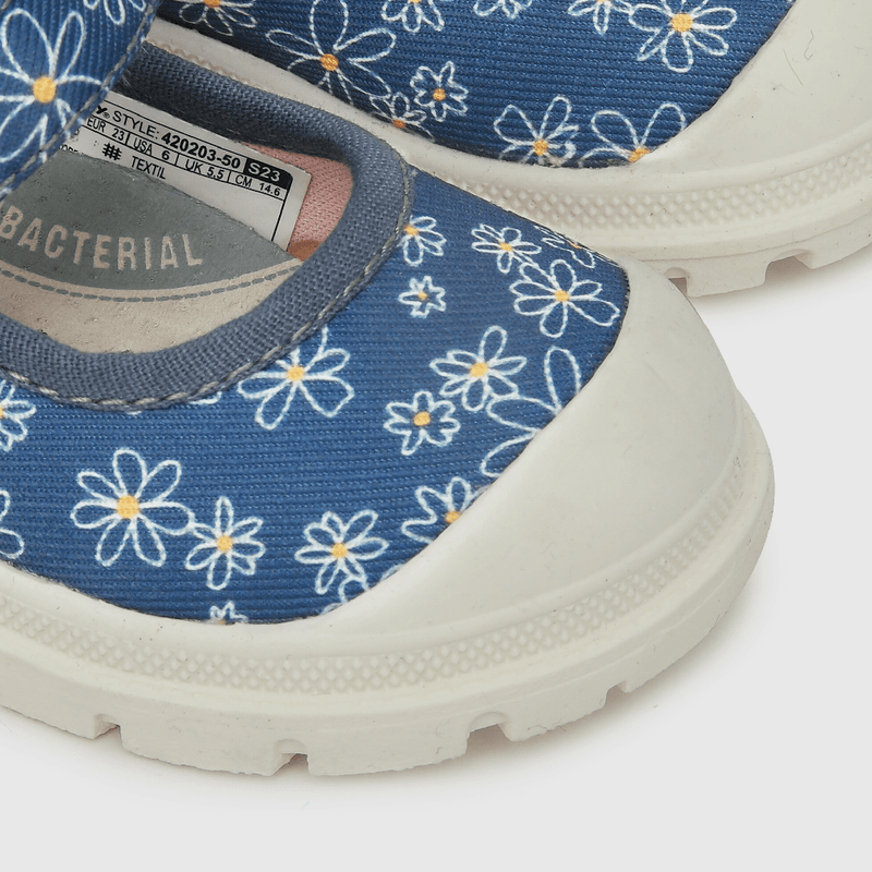 Ballerina de niña estampada con velcro azul (21 a 27)