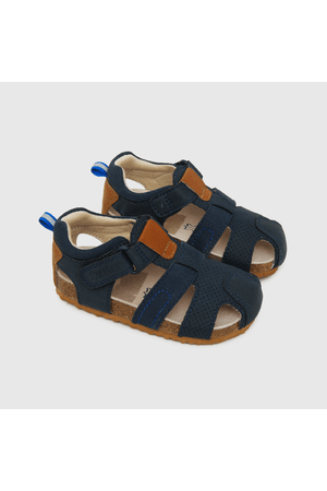 Sandalia de niño velcro corto azul (21 a 27)