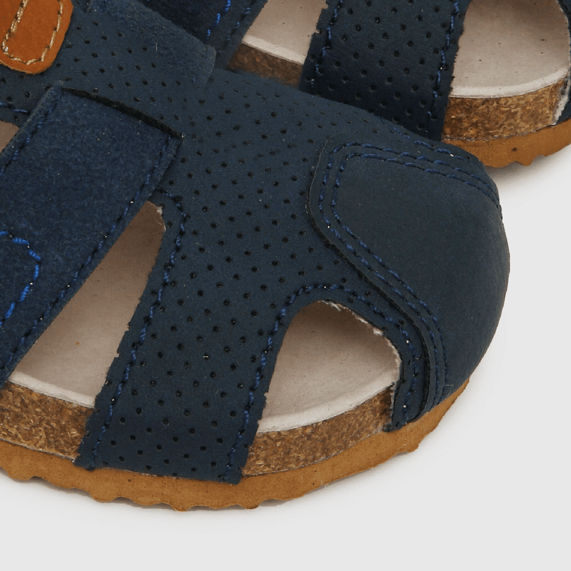 Sandalia de niño velcro corto azul (21 a 27)