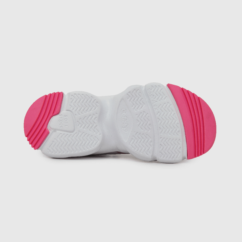 Zapatilla de niña chunky rosado (28 a 38)