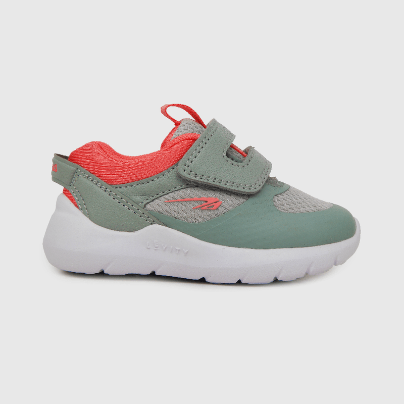 Zapatilla deportiva de niña caña baja gris (18 a 21)