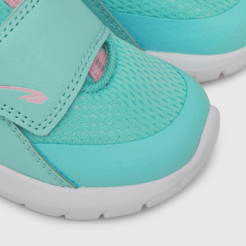 Zapatilla deportiva de niña velcro caña baja celeste (18 a 21)
