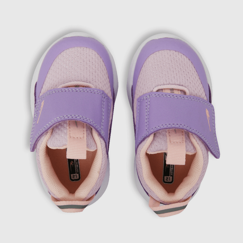 Zapatilla deportiva de niña velcro caña baja morado (18 a 21)