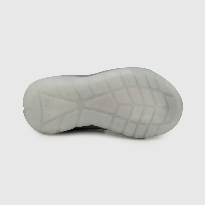 Zapatilla luces glow de niño negro (21 a 27)