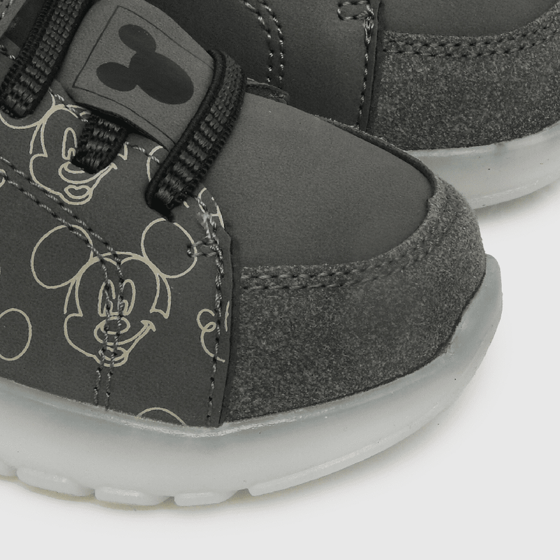 Zapatilla luces glow de niño negro (21 a 27)