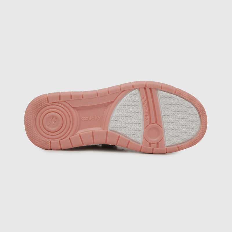 Zapatilla urbana de niña dos velcros blanco (28 a 33)