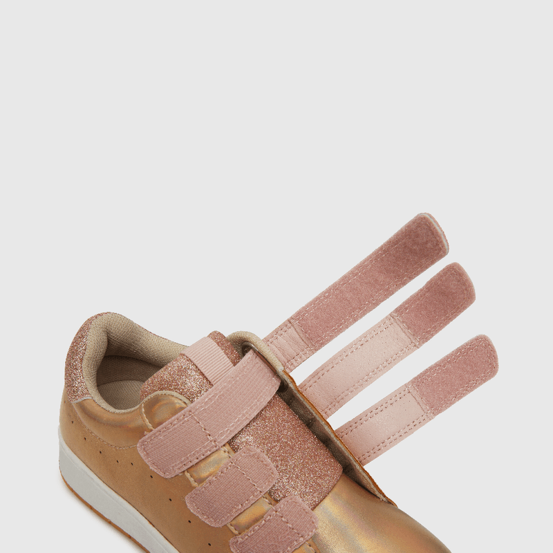 Zapatilla urbana de niña dos velcros rosado (28 a 38)