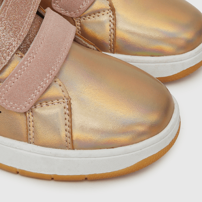 Zapatilla urbana de niña dos velcros rosado (28 a 38)