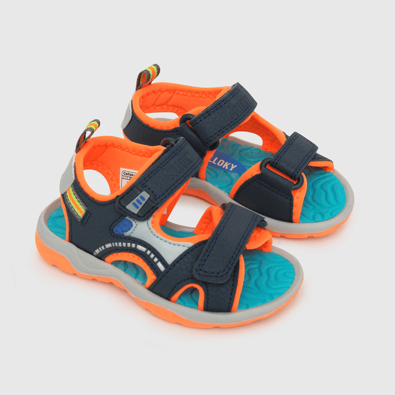 Aqua de niño abierta 2 velcros azul (21 a 27)