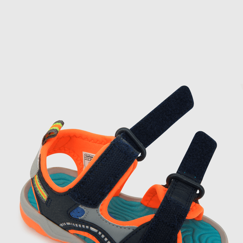 Aqua de niño abierta 2 velcros azul (21 a 27)