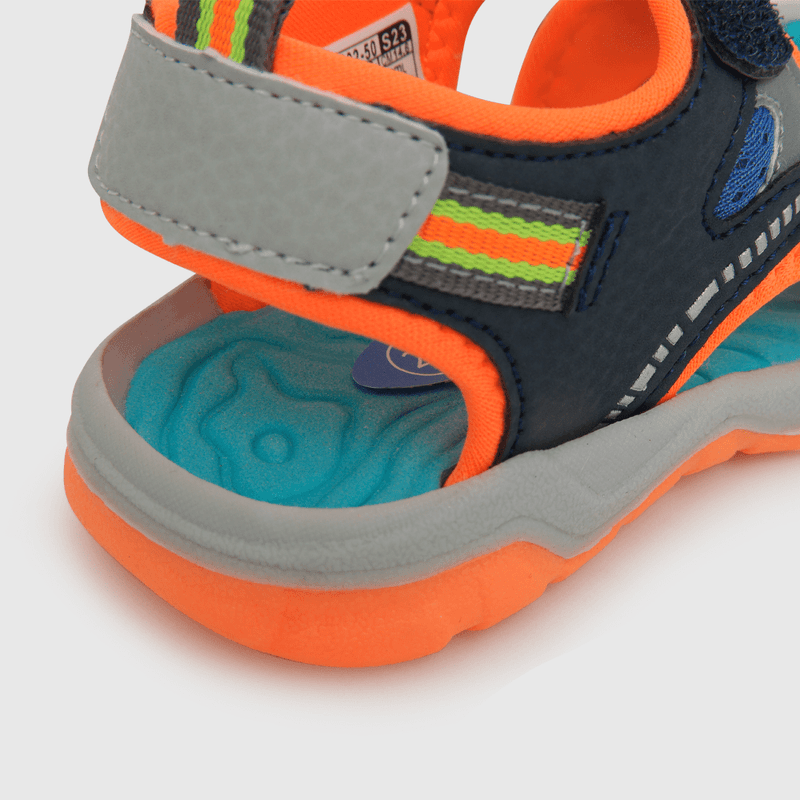 Aqua de niño abierta 2 velcros azul (21 a 27)