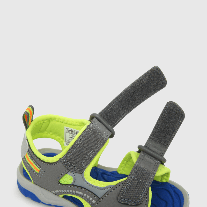 Aqua de niño abierta 2 velcros gris (21 a 27)