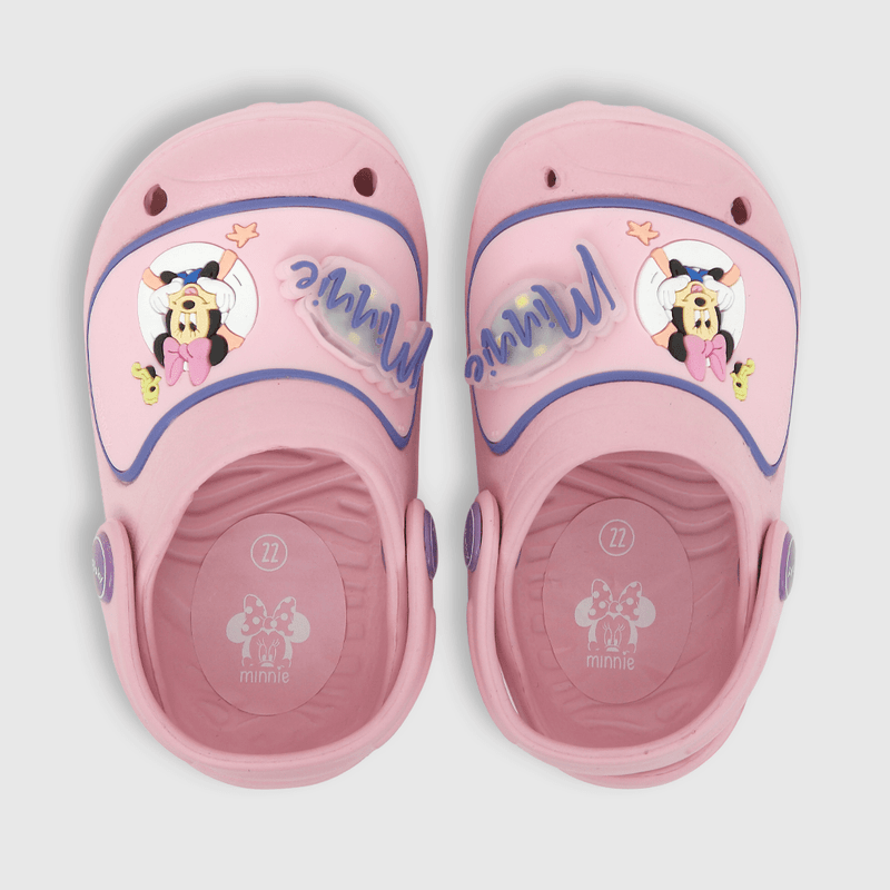 Sandalia de niña disney con luces rosado (21 a 27)