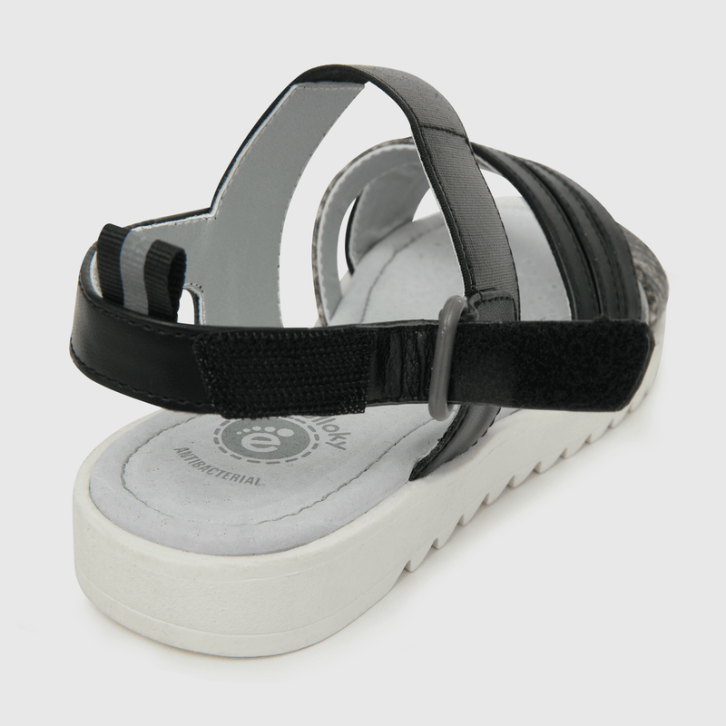 Sandalia de niña velcro negro (28 a 38)