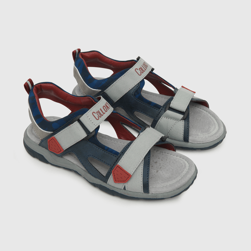Sandalia de niño cuello camo azul (28 a 36)