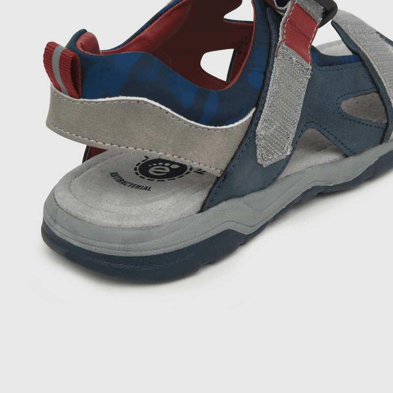 Sandalia de niño cuello camo azul (28 a 36)