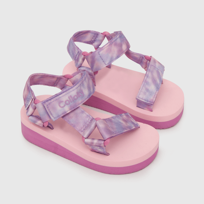 Aqua de niña tie dye morado (21 a 27)