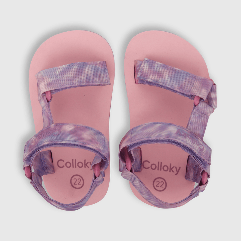 Aqua de niña tie dye morado (21 a 27)