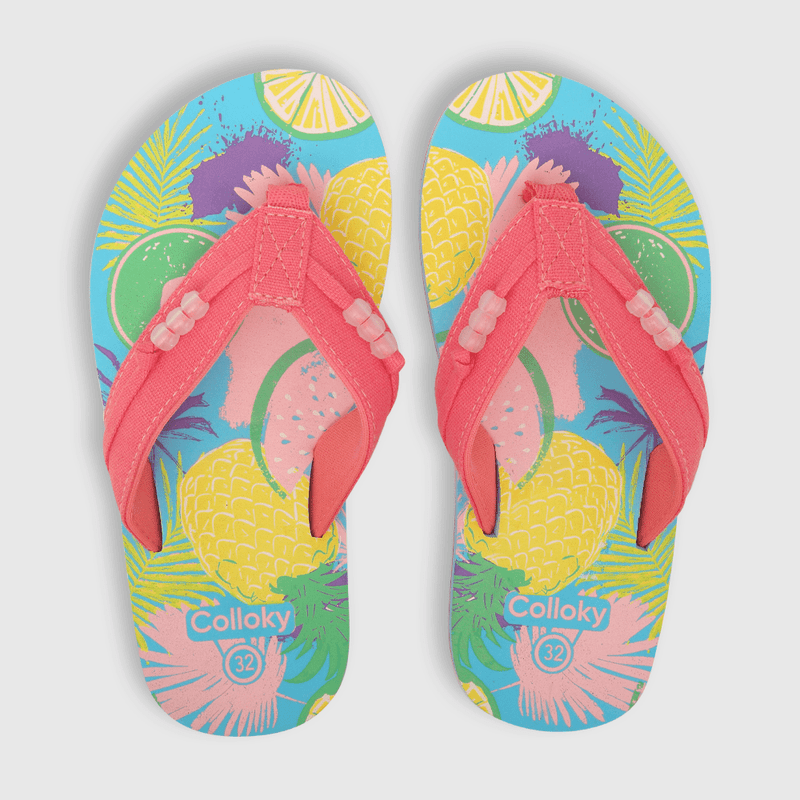 Hawaiana de niña uv reactor rosado (28 a 38)