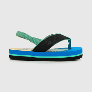 Hawaiana de niño Mickey y Donald azul (21 a 27)