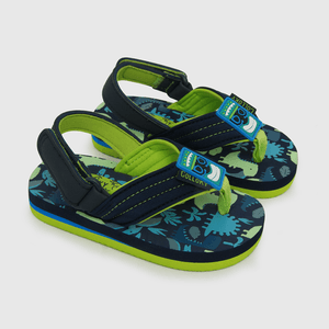 Hawaiana de niño velcro corto azul (21 a 27)
