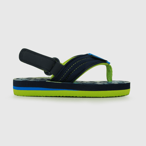 Hawaiana de niño velcro corto azul (21 a 27)