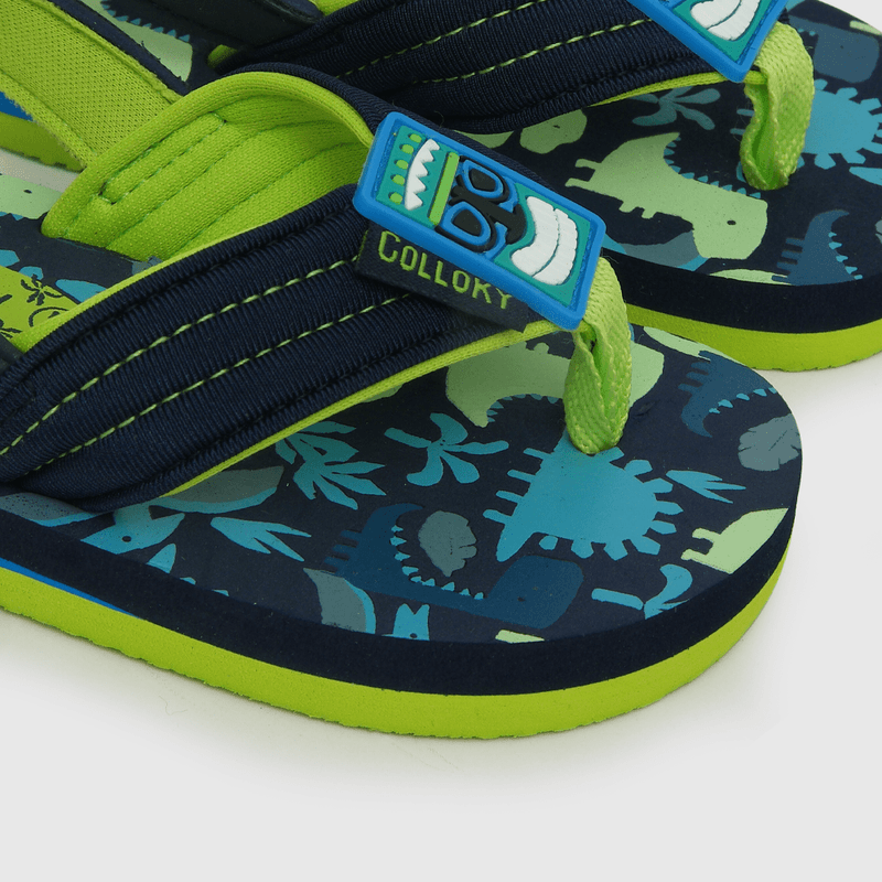 Hawaiana de niño velcro corto azul (21 a 27)
