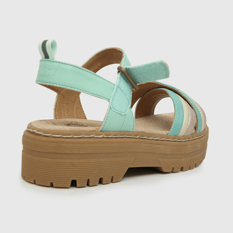 Sandalia de niña velcro verde (28 a 38)