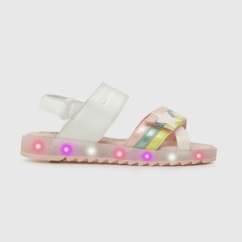 Sandalia con luces de niña blanco (28 a 36)