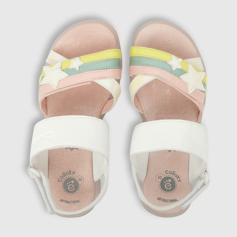 Sandalia con luces de niña blanco (28 a 36)
