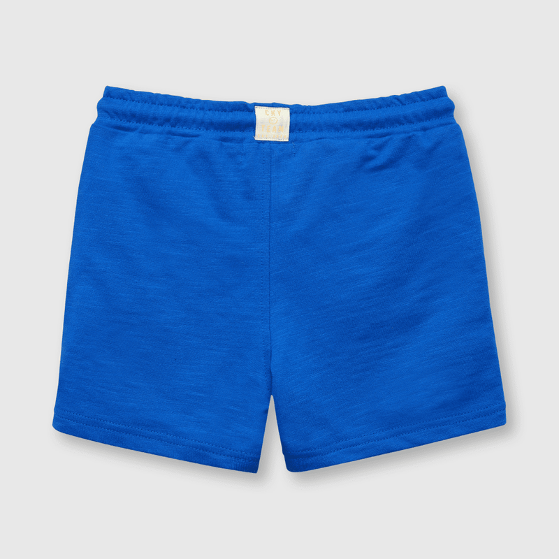 Bermuda de bebe niño con bolsillo azul (3 a 36 meses)