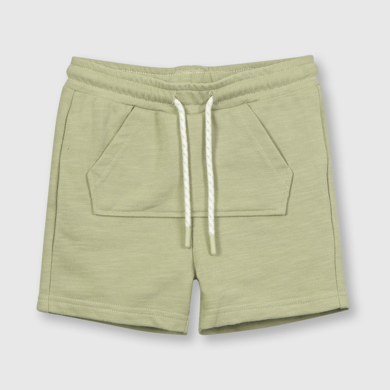 Bermuda de niño punto color verde (3 a 36 meses)