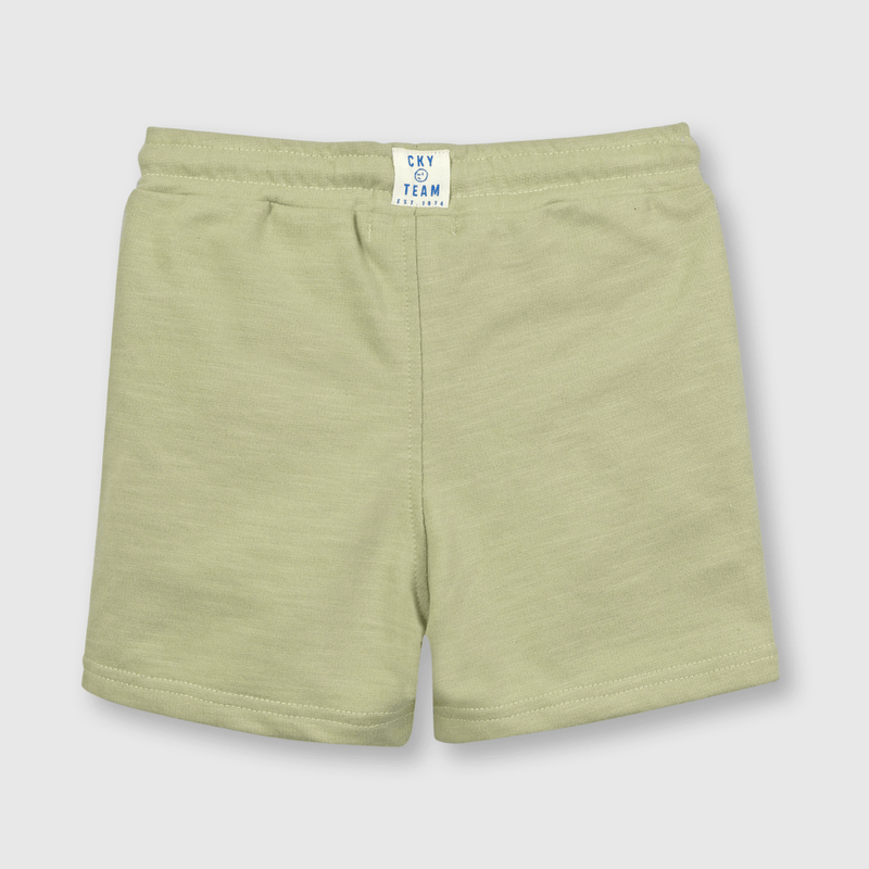 Bermuda de niño punto color verde (3 a 36 meses)
