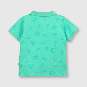 Polera de bebe niño de pique menta (3 a 36 meses)