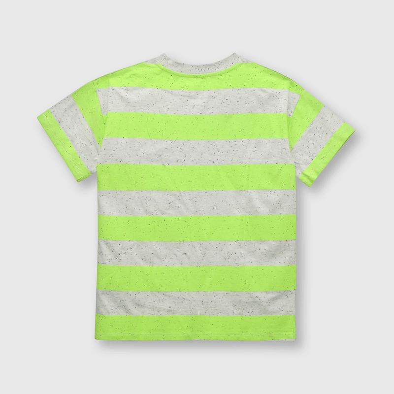 Polera de niño listada lima (2 a 12 años)