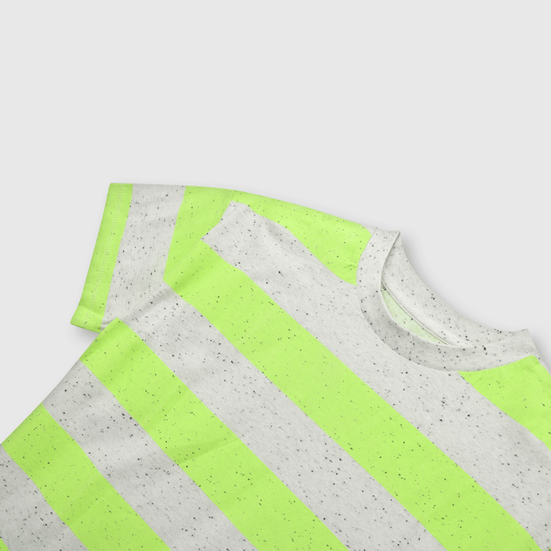Polera de niño listada lima (2 a 12 años)