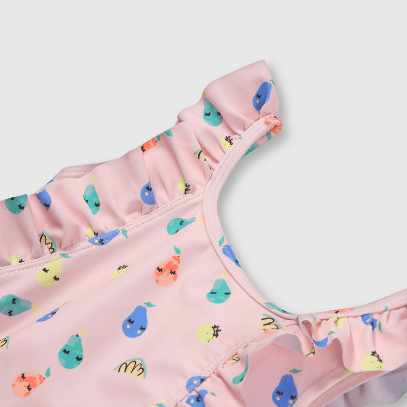 Traje de baño de bebé niña con filtro UV rosado (3 a 36 meses)