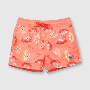 Traje de baño de bebe niño estampado naranjo (3 a 36 meses)
