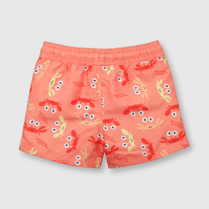 Traje de baño de bebe niño estampado naranjo (3 a 36 meses)