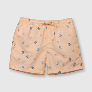 Traje de baño de niño protección UV estampado naranjo (2 a 12 años)